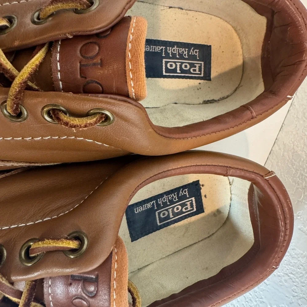Polo Ralph Lauren Mens Vaughn‎ Soft Leather Upper Lace Up Sneaker Shoes 11.5 D